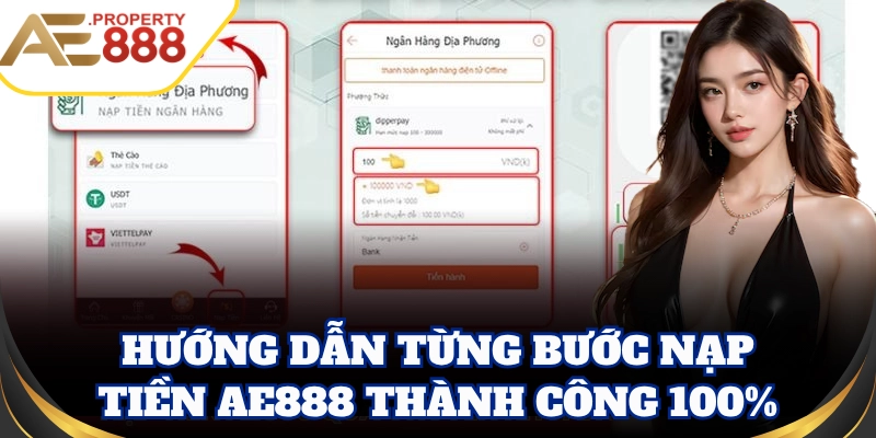 Các bước Nạp Tiền AE888 nhanh chóng chỉ trong 1 phút
